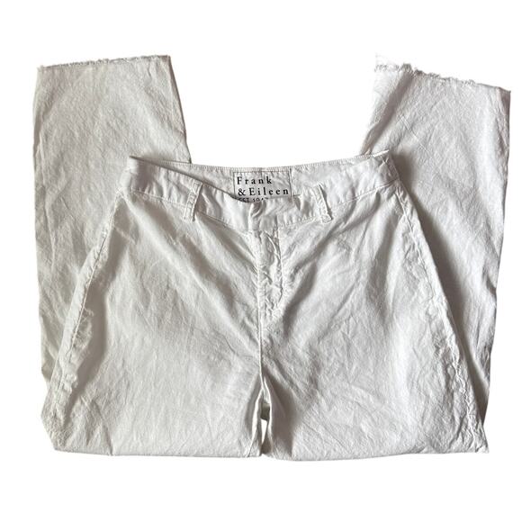 Frank & Eileen Kinsale Italian Woven Performance Linen-Blend Pants White Size 6 - Picture 5 of 11